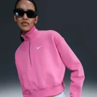 Nike Women's Sportswear Phoenix Fleece Oversized 1/2-Zip Crop Sweatshirt | DICK'S Sporting Goods