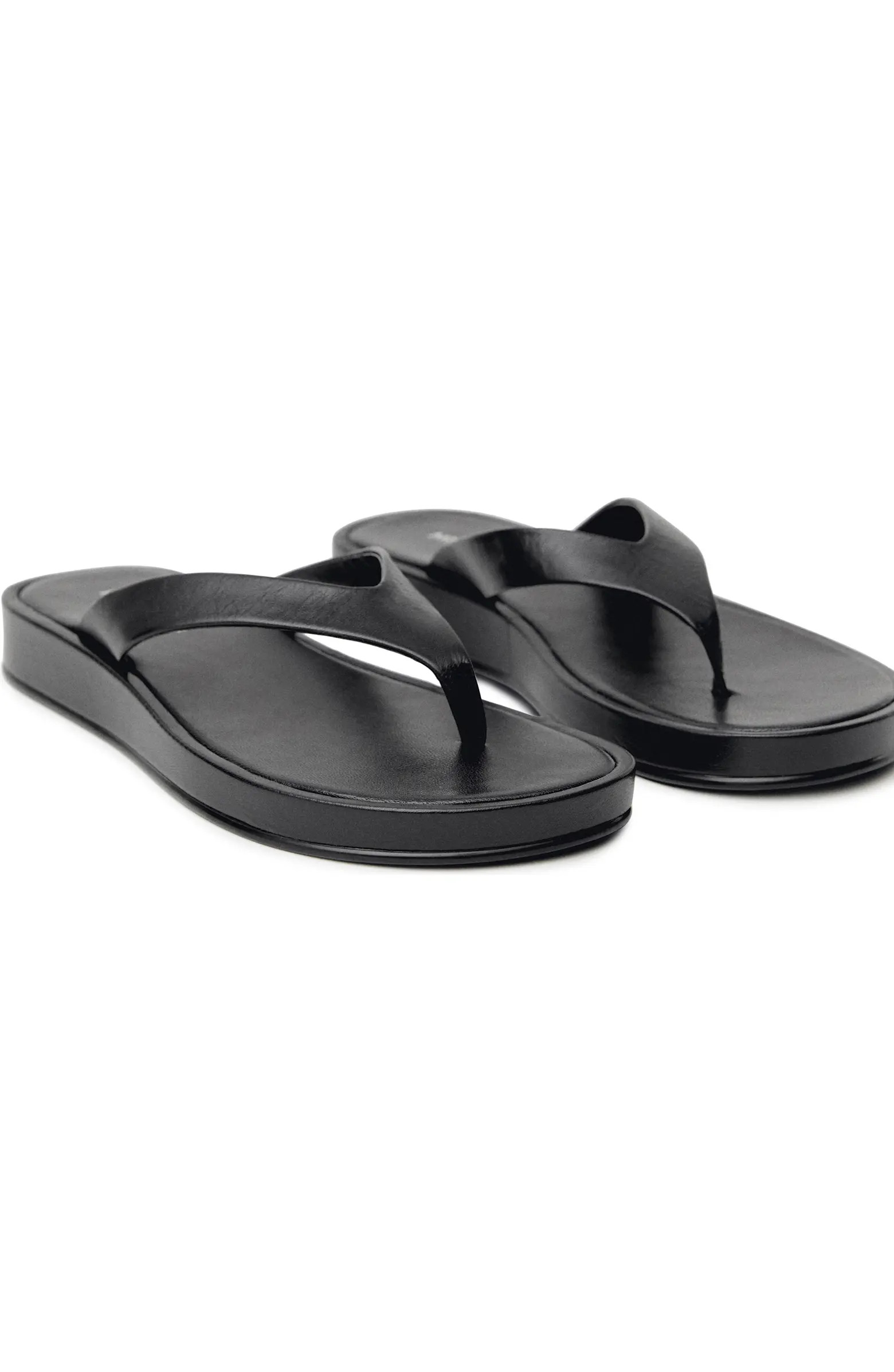 Leather Platform Wedge Flip Flop (Women) | Nordstrom