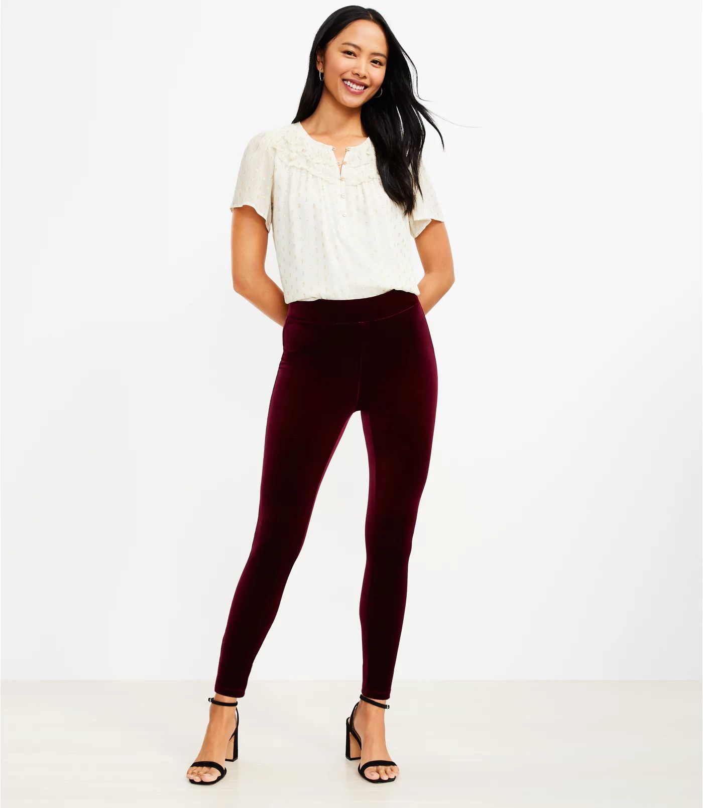 Velvet Leggings | LOFT