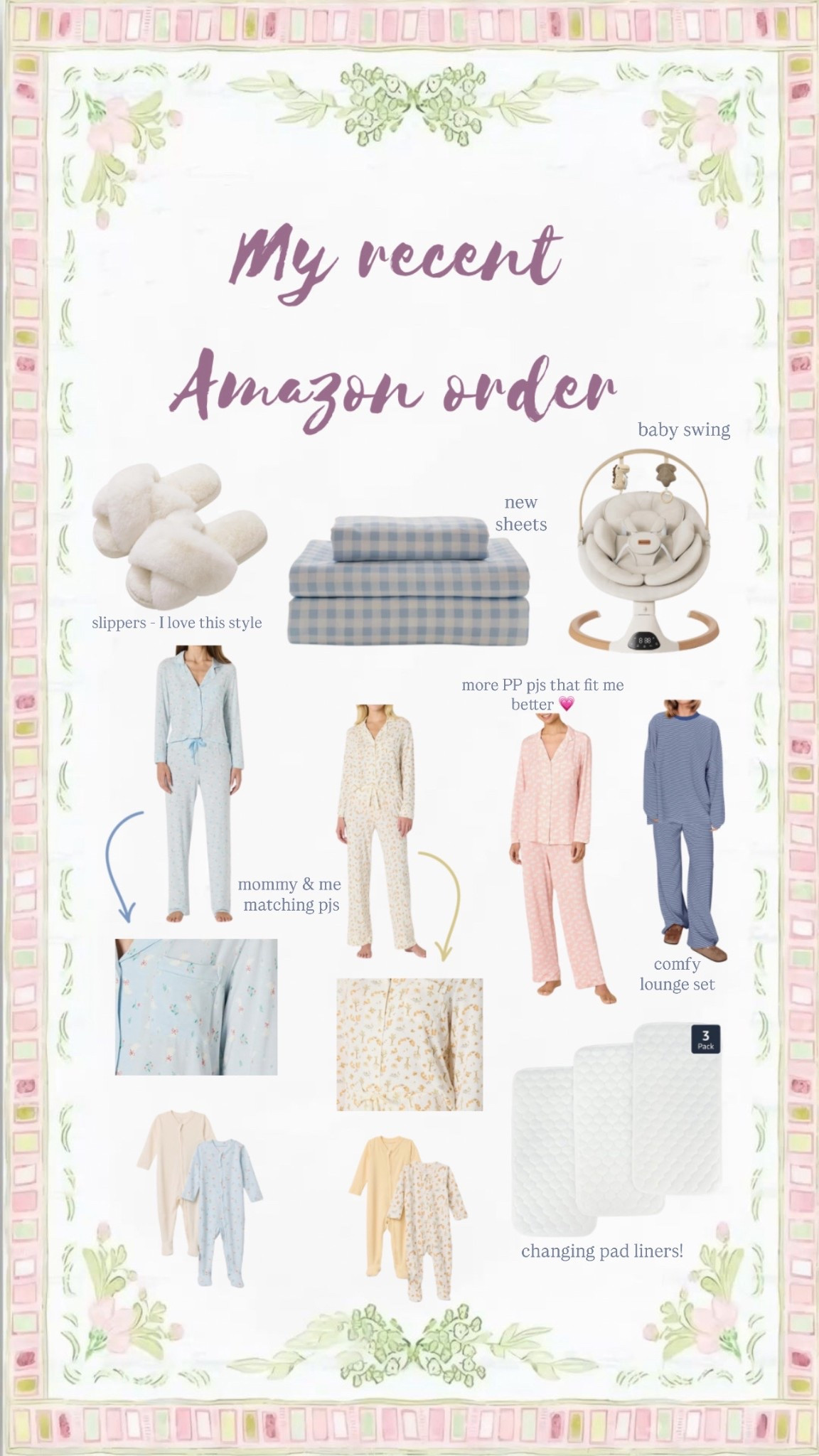 my recent Amazon order! Lots of cozy lounge items for post partum 🤍 

#LTKSeasonal #LTKBaby #LTKselfcare