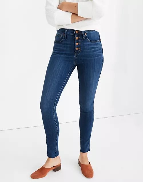 10" High-Rise Skinny Jeans in Brinville Wash: Button-Front TENCEL™ Denim Edition | Madewell