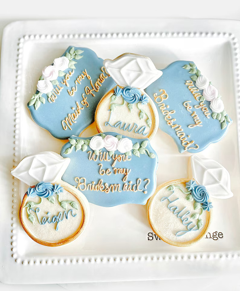 Will You Be My Bridesmaid , Bridesmaid Cookies, Custom Sugar Cookies, Personalized Cookies, Weddi... | Etsy (US)