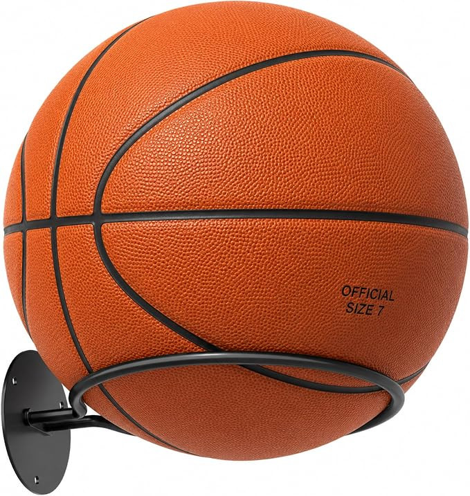 susswiff Basketball Holder Wall Mount - Football Wall Mount for Display, Basketball Storage Rack ... | Amazon (US)