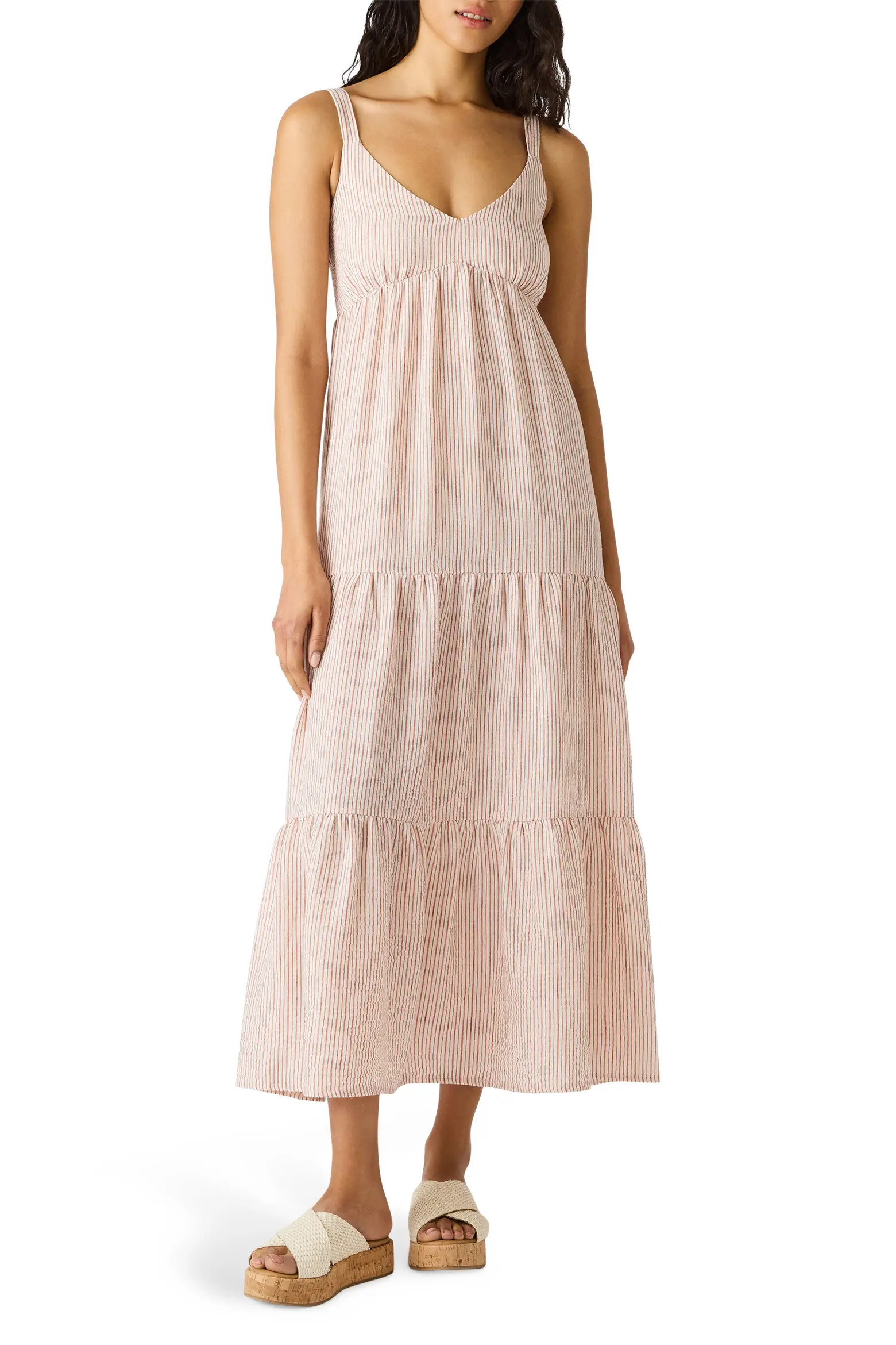 Elianna Stripe Tiered Sundress (Women) | Nordstrom | Nordstrom