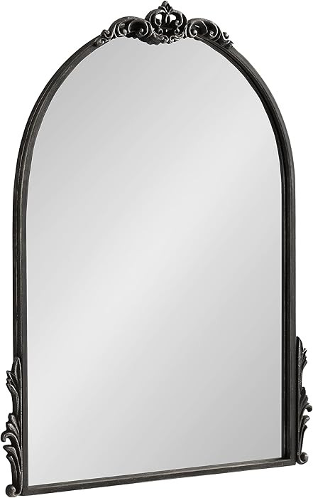 Kate and Laurel Myrcelle Traditional Arched Mirror; 21 x 26; Antique Black; Decorative Arch Vinta... | Amazon (US)