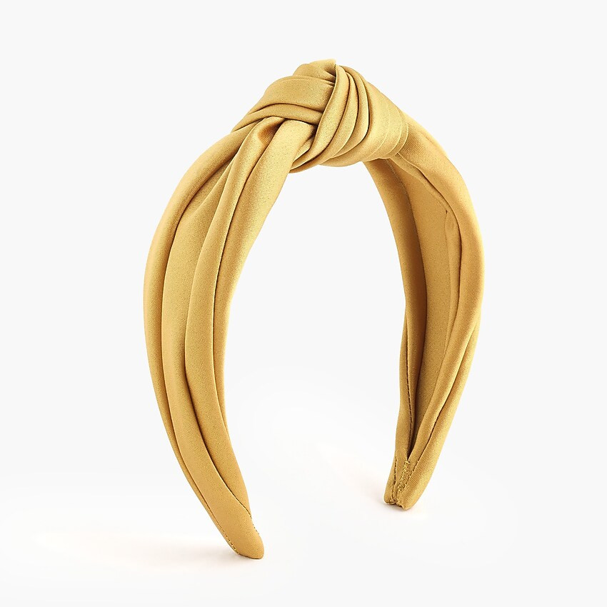 Satin turban knot headband | J. Crew US