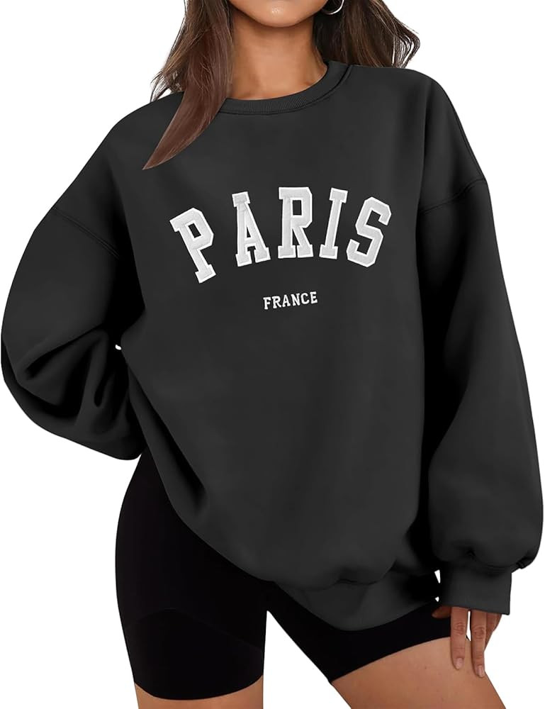 Oversized Sweatshirt for Women Casual Long Sleeve Crewneck Print Graphic Pullover Tops Comfy Loos... | Amazon (US)