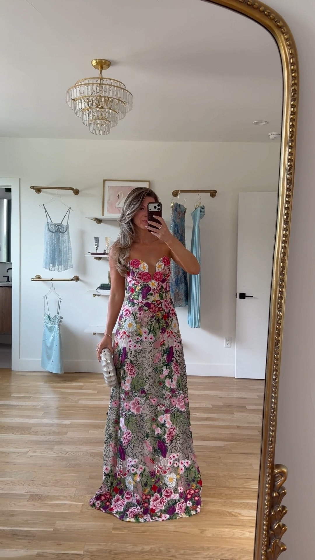 Floral summer wedding guest dresses 💍🌸 

Revolve code: tulip
mac duggal code: emerson10

sizing:
i'm 5'4" and typically wear a small/2
• hutch strapless maxi dress: 0
• pink ruffle shoulder gown: 0

Floral dress
Wedding guest
Formal event
Special occasion
Black tie
Summer dress
Wedding accessories

#LTKootd #LTKSeasonal #LTKWedding