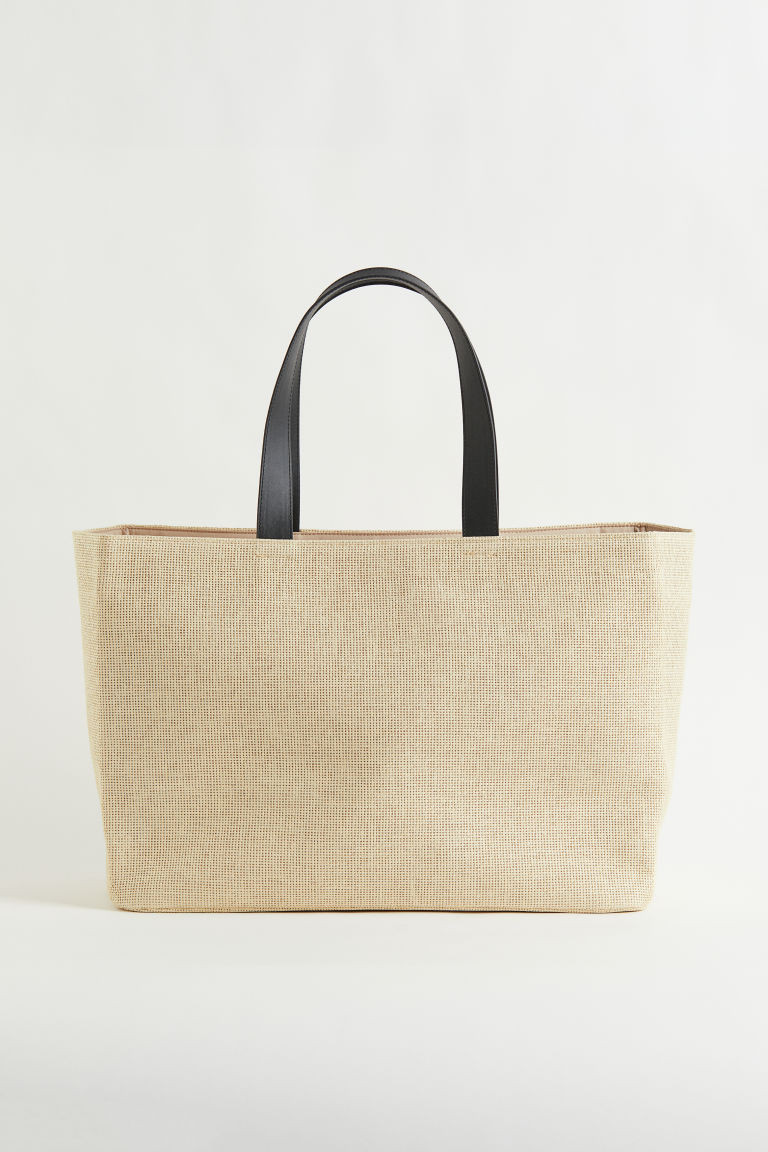 H & M - Straw Beach Bag - Beige | H&M (US + CA)