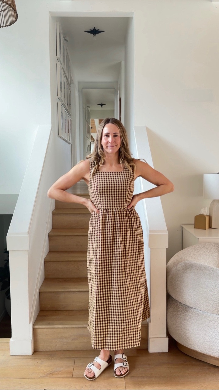 I love a midi dress, we know this! 
I love gingham, we know this! 
But a gingham MIDI dress? SOLD 

#LTKSeasonal #LTKOver40 #LTKmomlife