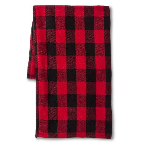 Plaid Throw Blanket Buffalo Check Red - Merona™ | Target