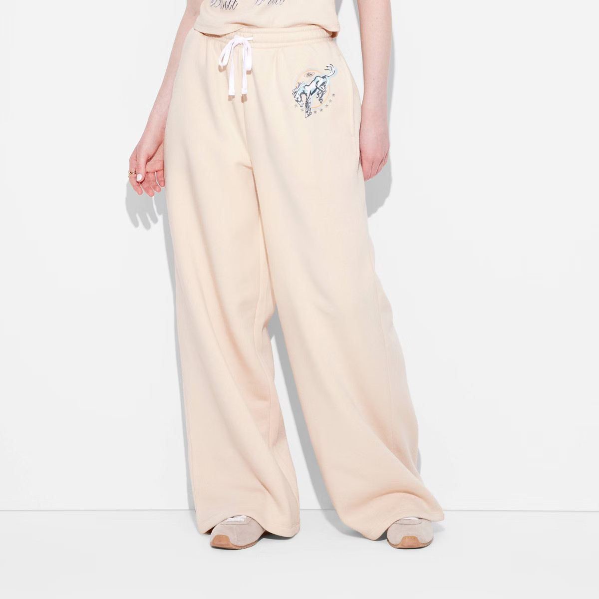 Women's Ford Bronco Graphic Pants - Tan | Target