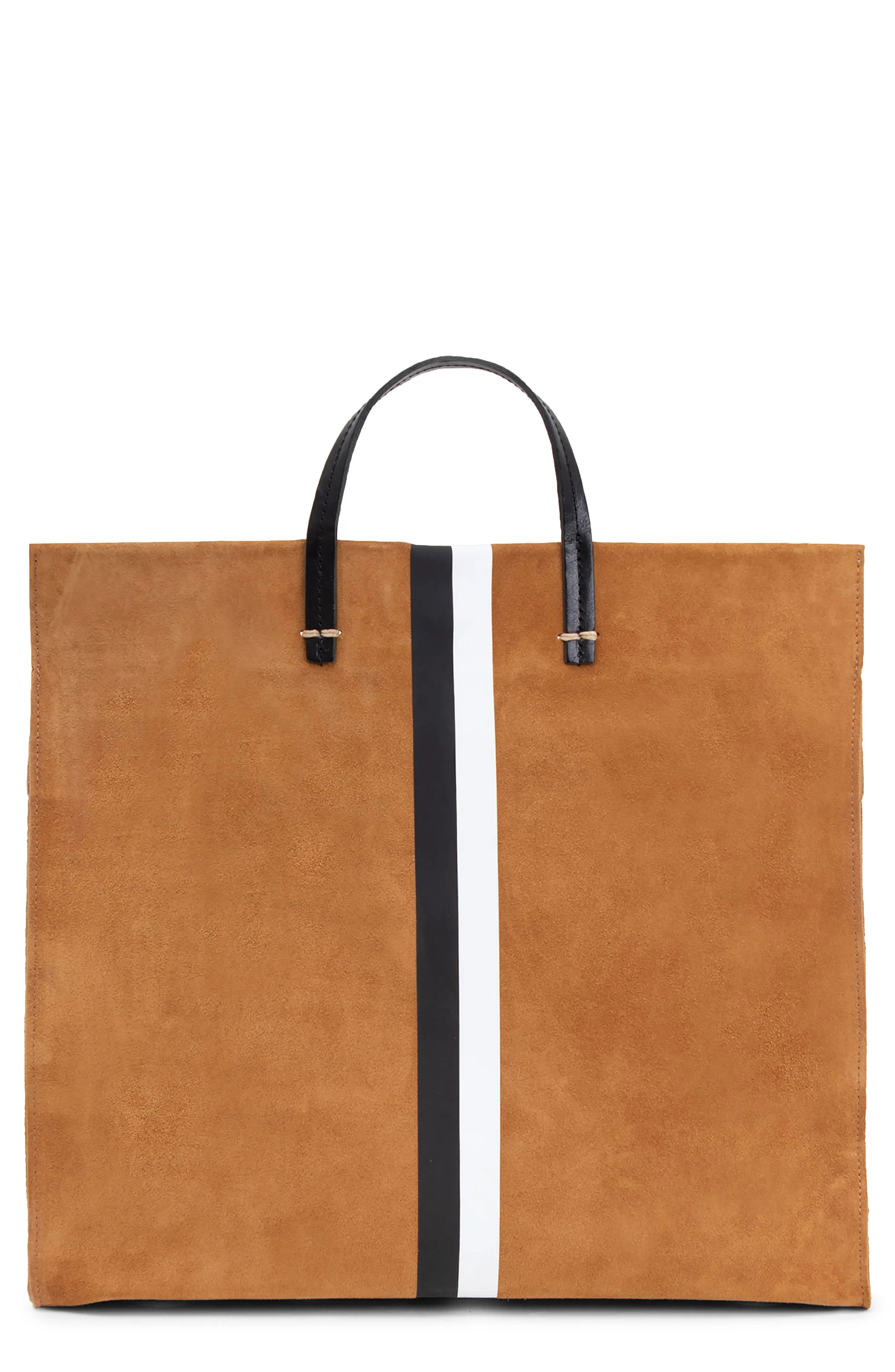 Simple Striped Suede Tote (Women) | Nordstrom | Nordstrom
