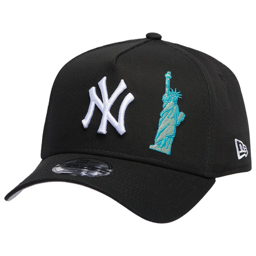 New Era Mens New Era Yankees A Frame SOL Adjustable Cap - Mens Black/White Size One Size | Champs Sports