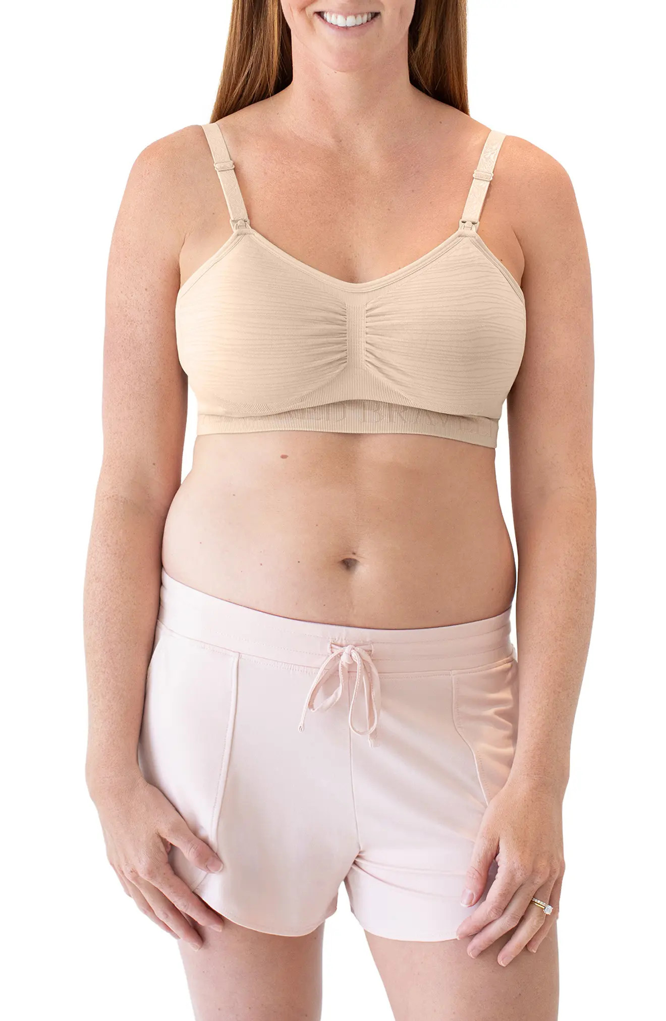 Kindred Bravely Sublime Wire Free Busty Pumping/Nursing Bra, Size Xx-Large in Beige at Nordstrom | Nordstrom
