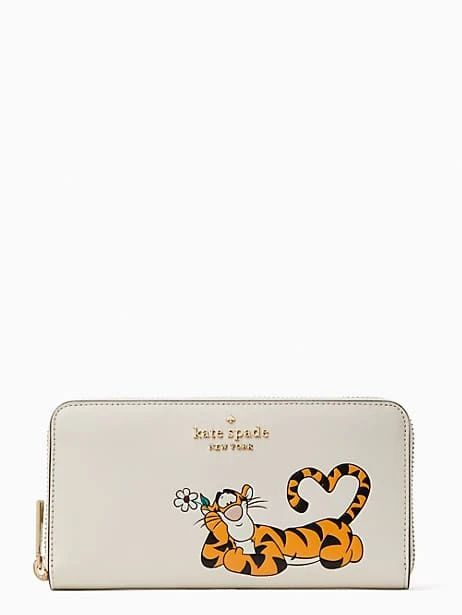 disney x kate spade new york tigger large continental wallet | Kate Spade Outlet