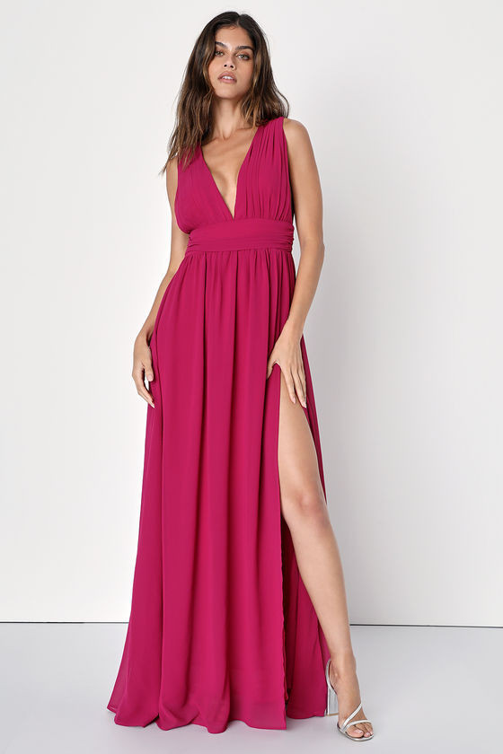 Heavenly Hues Magenta Maxi Dress | Lulus