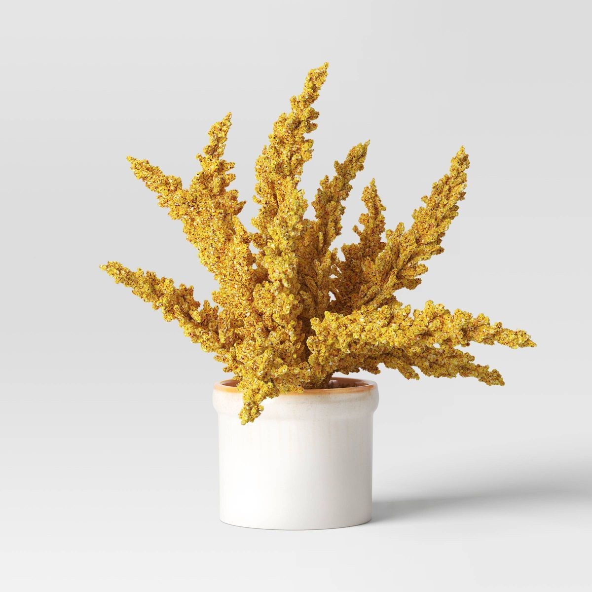 Goldenrod Artificial Plant Arrangement in Ceramic Pot - Threshold™ | Target