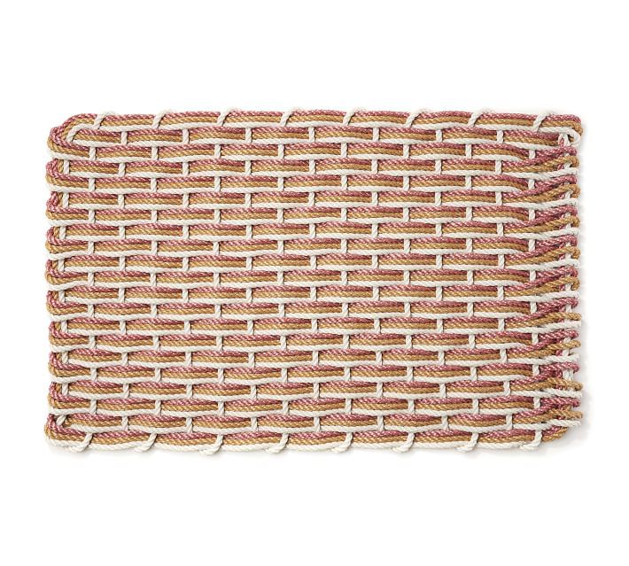 The Rope Co. Adventure Oyster Two-Tone Handwoven Doormat | Pottery Barn (US)