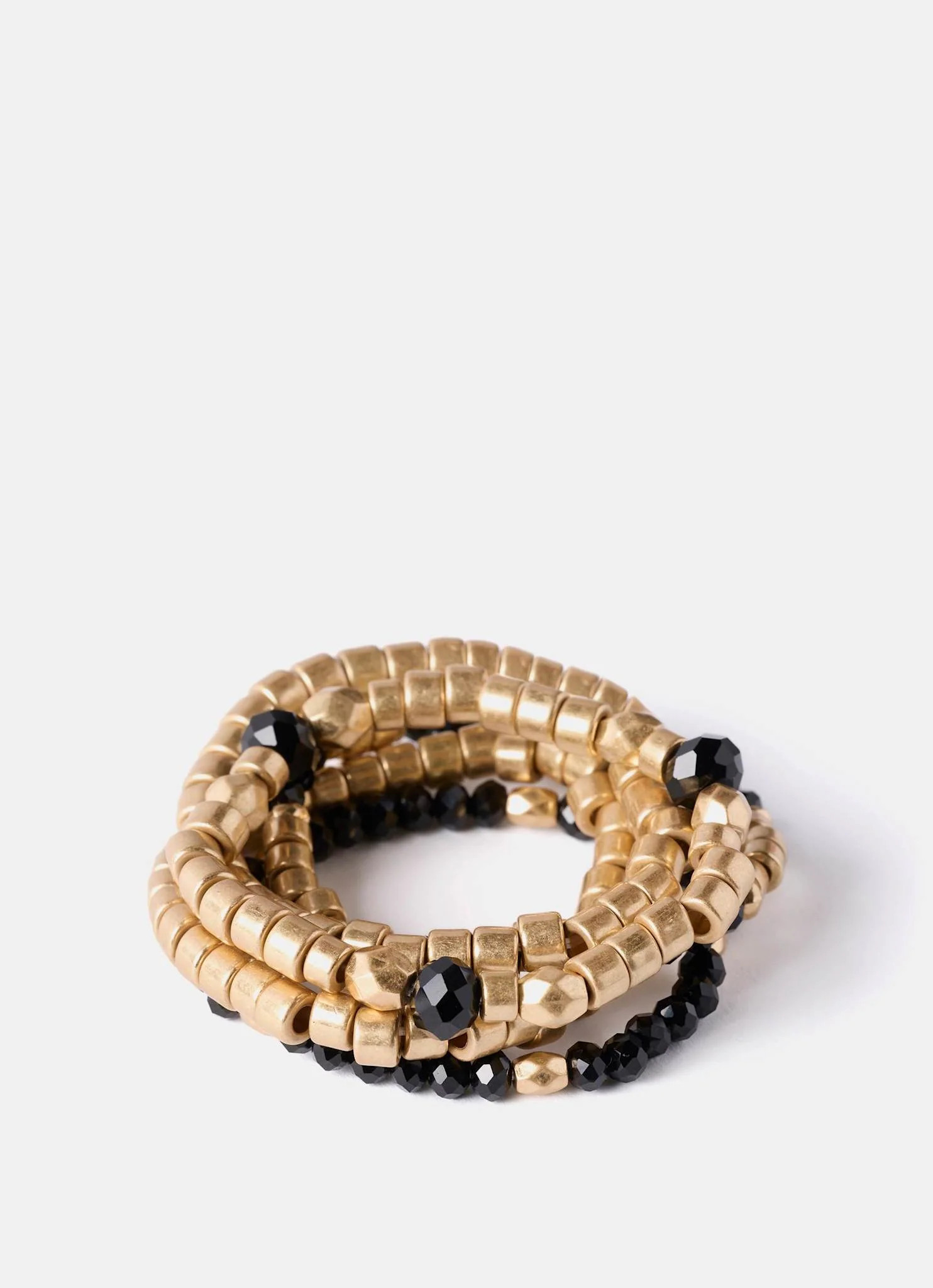 Gold Beaded Friendship Bracelets | Mint Velvet