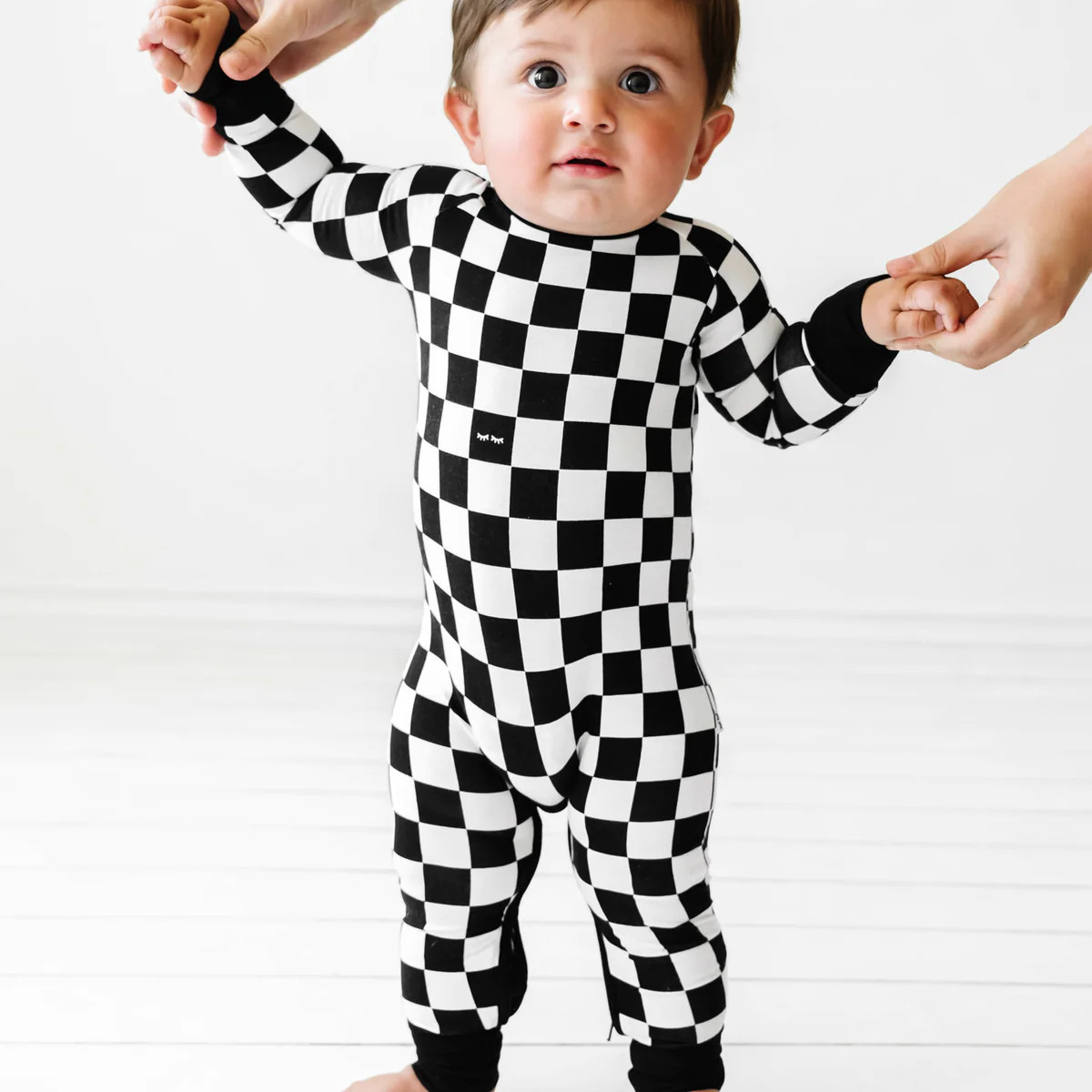 Cool Checks Crescent Zippy | Little Sleepies