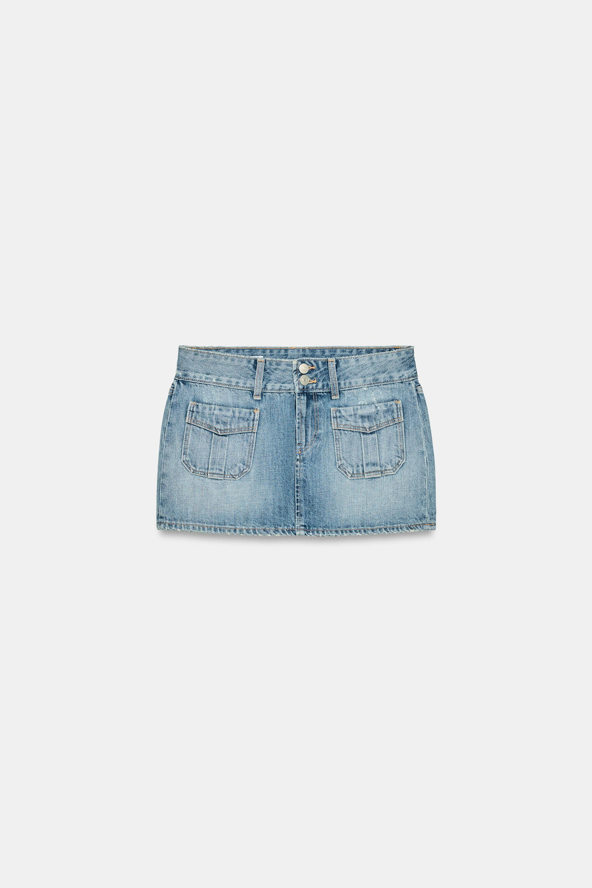 TRF DENIM MINI SKIRT | Zara UK