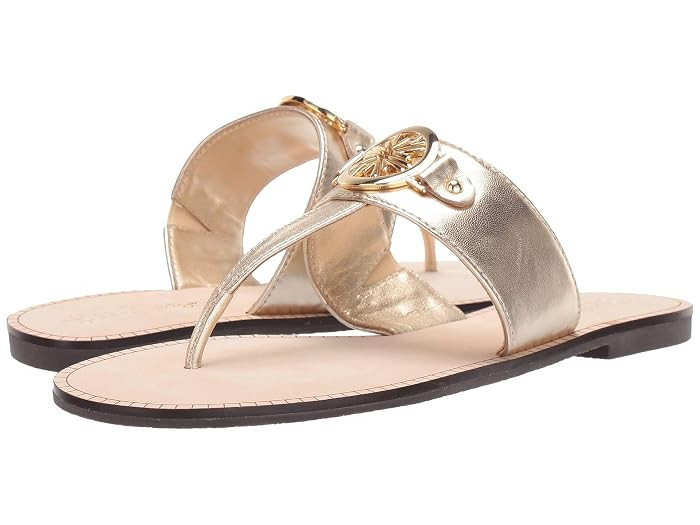 Lilly Pulitzer Rousseau Sandal (Gold Metallic) Women's Shoes | Zappos