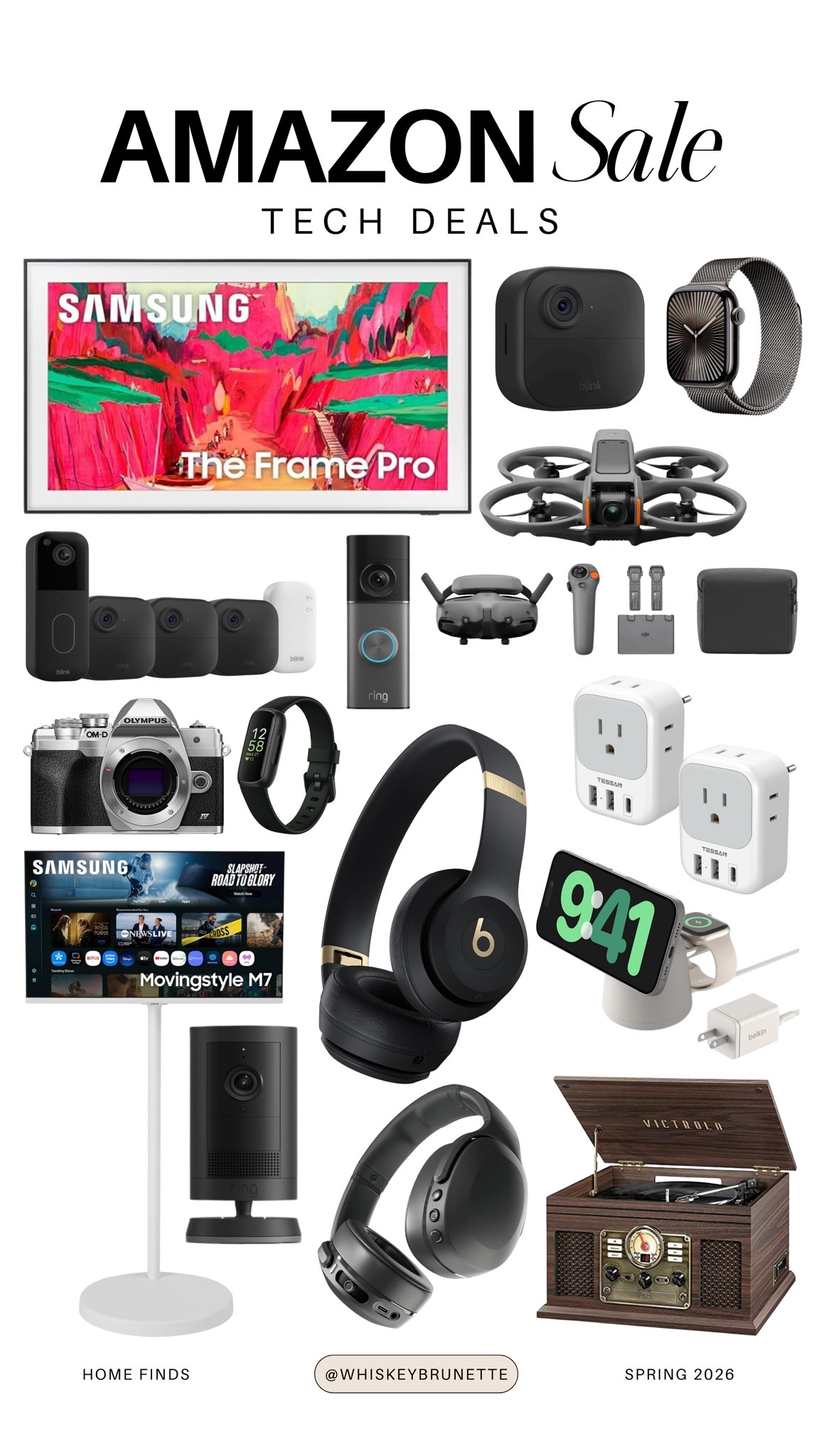 Amazon spring sale tech deals

smart home gadgets and devices
portable chargers and power banks
wireless headphones and earbuds
bluetooth speakers for travel
phone accessories and mounts
home office tech essentials
smart watches and fitness trackers
led lights and ambient lighting
kitchen gadgets and small appliances

#LTKSeasonal #LTKHome #LTKSaleAlert
