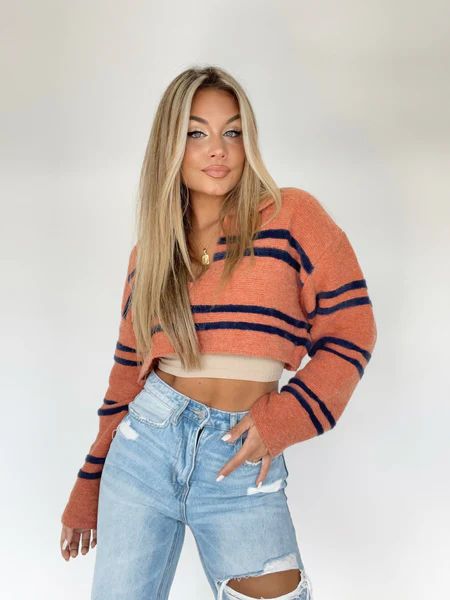 Be Cool Striped Sweater | Lane 201 Boutique