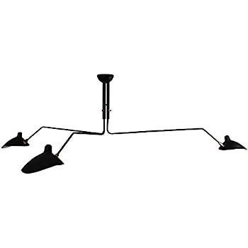 3 Arm MCL-R3 Ceiling Lamp Pendant French Mid Century Roting Arm Replica | Amazon (US)