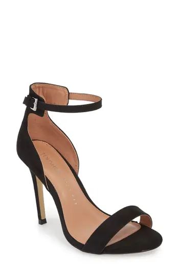 Women's Topshop Marcelle Ankle Strap Sandal, Size 6.5US / 37EU W - Black | Nordstrom