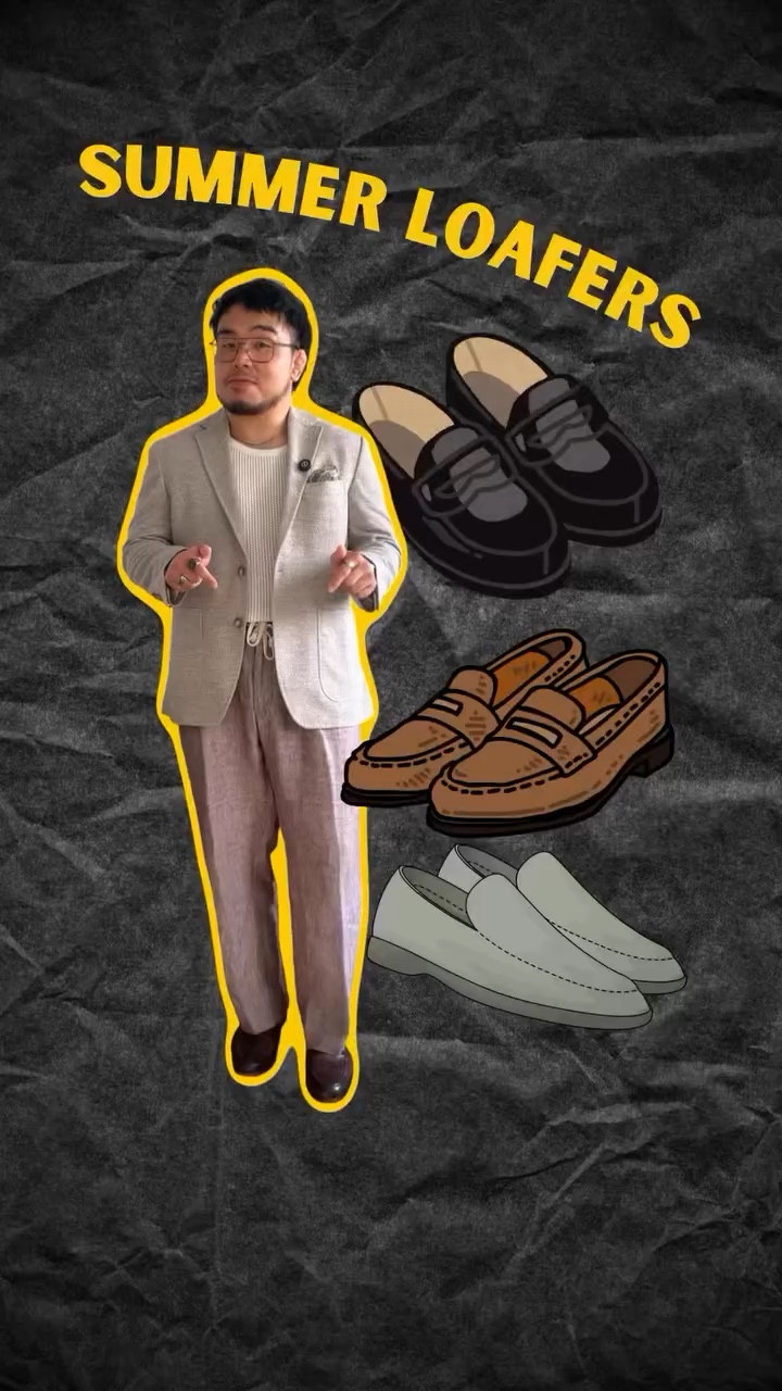 Loafers are a great year-round shoe, but there are a few variations that are especially stylish in the summer! 🏝️

Do you like loafers in the summer or do you keep it more casual? 👟 

#summershoes #loafershoes #mensstyletips