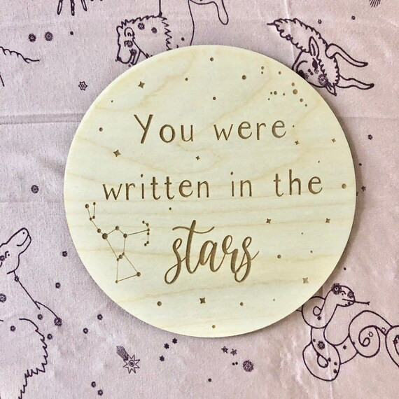 You Were Written in the Stars / Constellation Nursery Sign / - Etsy | Etsy (US)