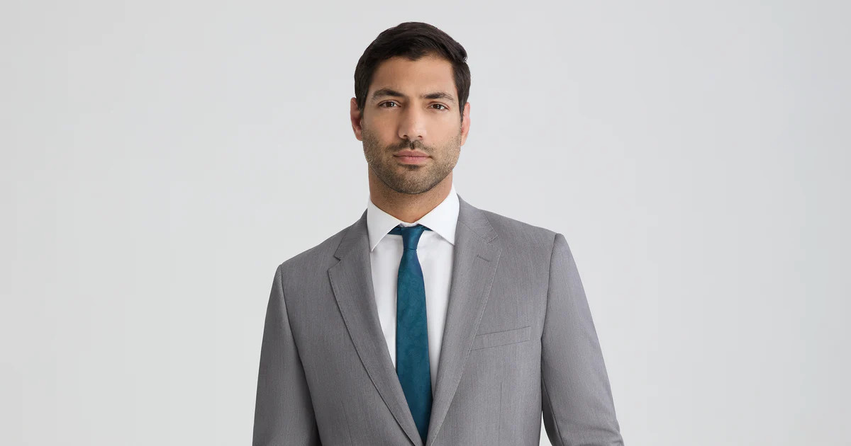 Men's Light Grey Suit | Suits for Weddings & Events | SuitShop | SuitShop