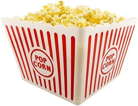 2 Jumbo Movie Night Popcorn Tubs (Plastic) | Amazon (US)