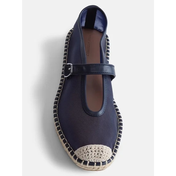 Free Assembly Women's Mesh Mary Jane Espadrilles | Walmart (US)