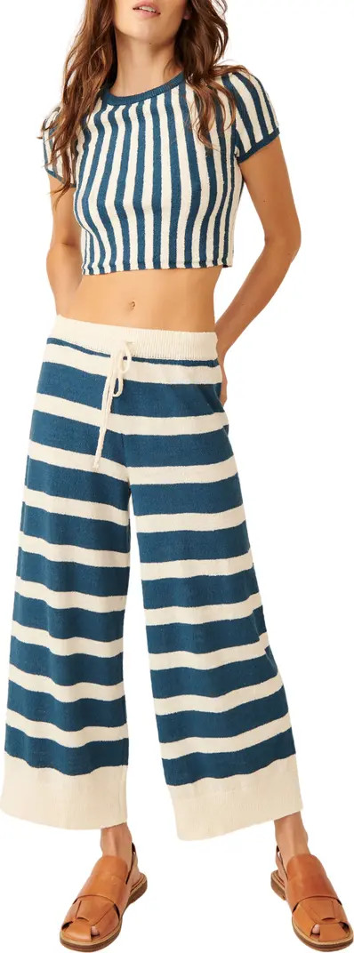 Roberts Stripe Crop Top & Pants Set | Nordstrom