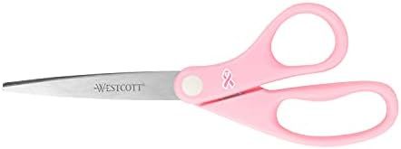 Westcott 15387 8" Pink Ribbon Stainless Steel Scissors, 8 W in | Amazon (US)
