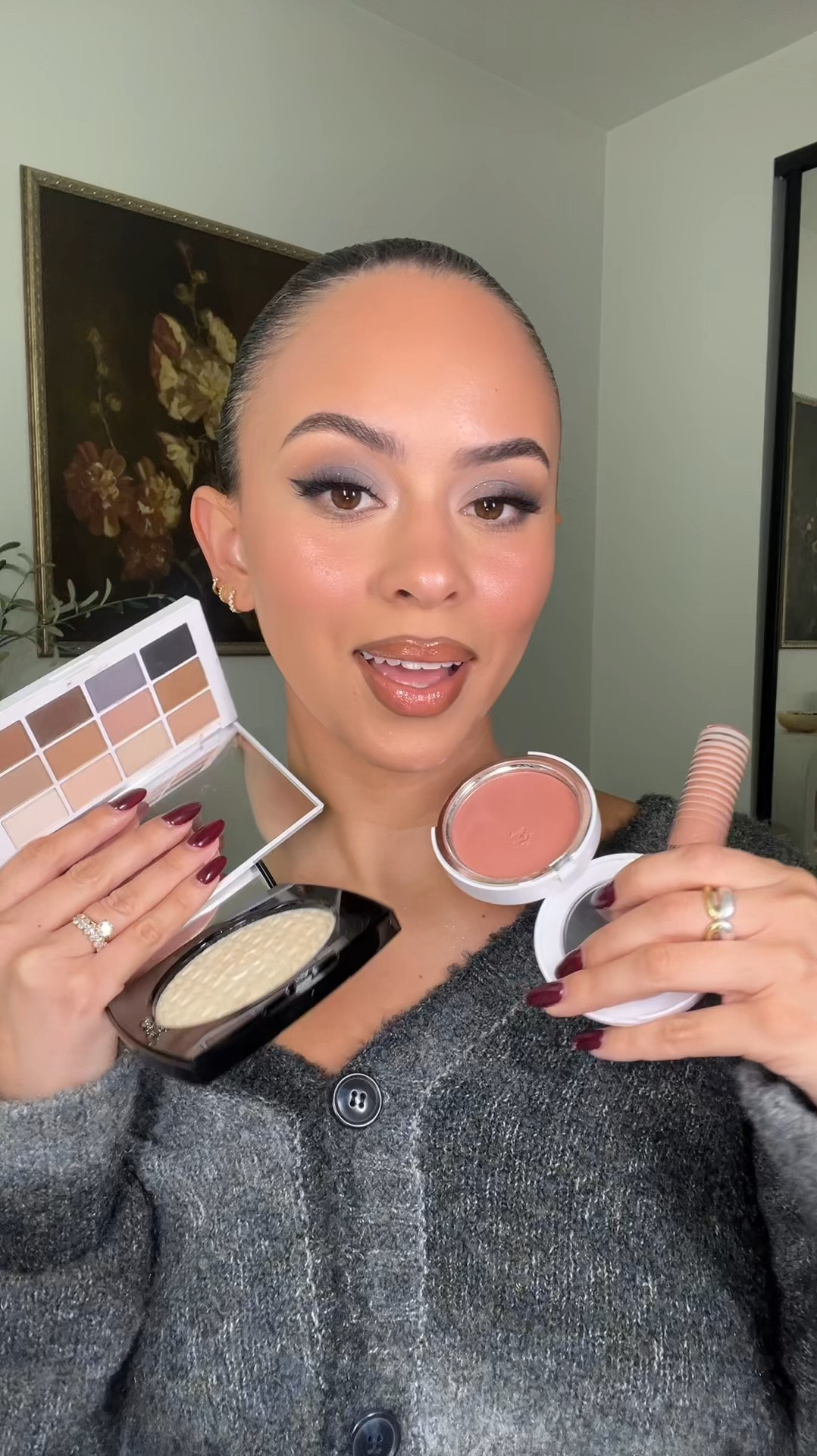 Lip liner shades : cinnamon girl + xola 
Gloss : kiss me quick ( use code VALE15) 
Cream contour : starlit ( use code VALE15 ) 

#LTKStyleTip #LTKBeauty #LTKVideo