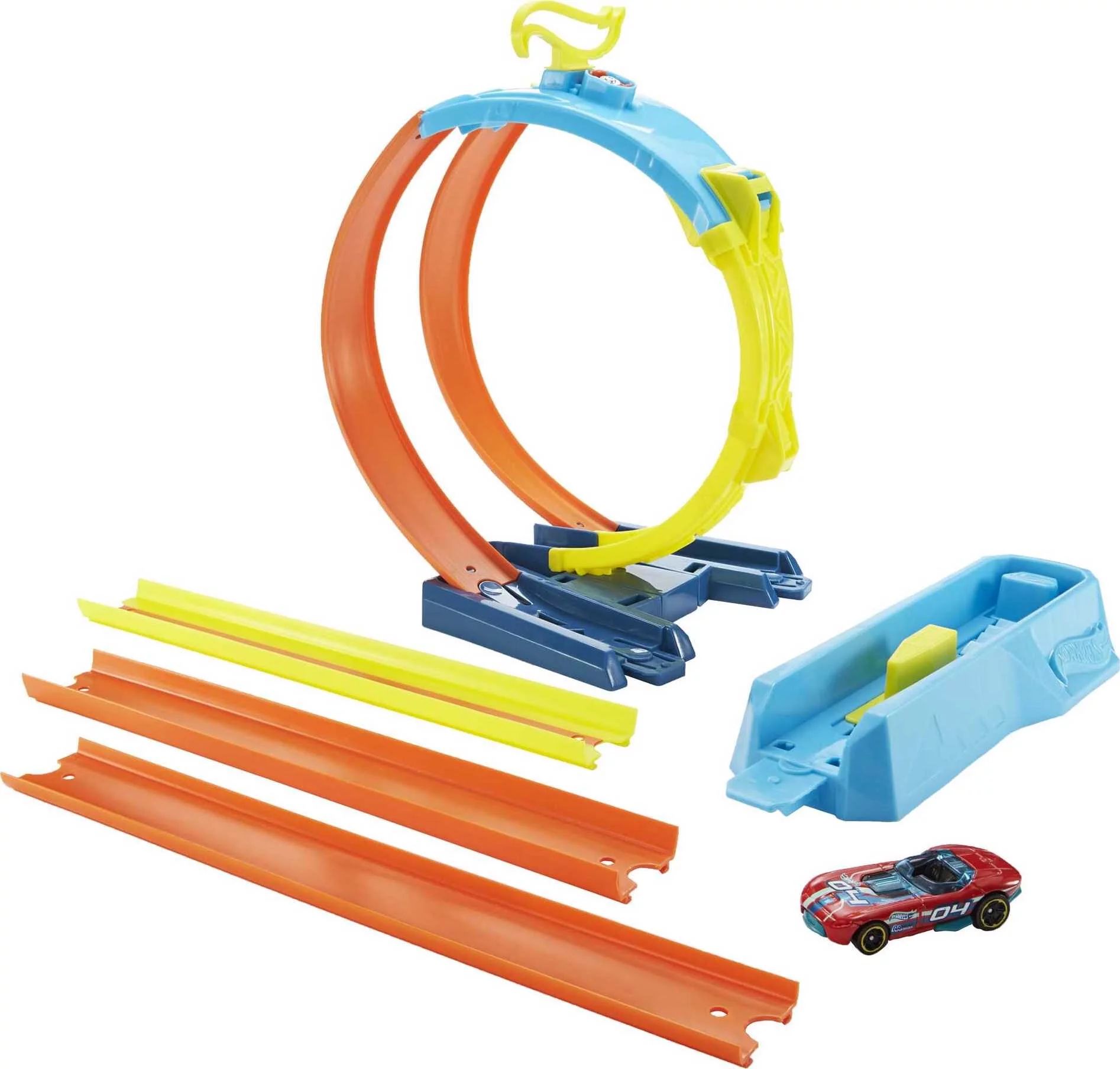 Hot Wheels Track Builder Unlimited Split Loop Pack, With 1 Car, Gift for Kids 6 to 12 Years Old | Walmart (US)