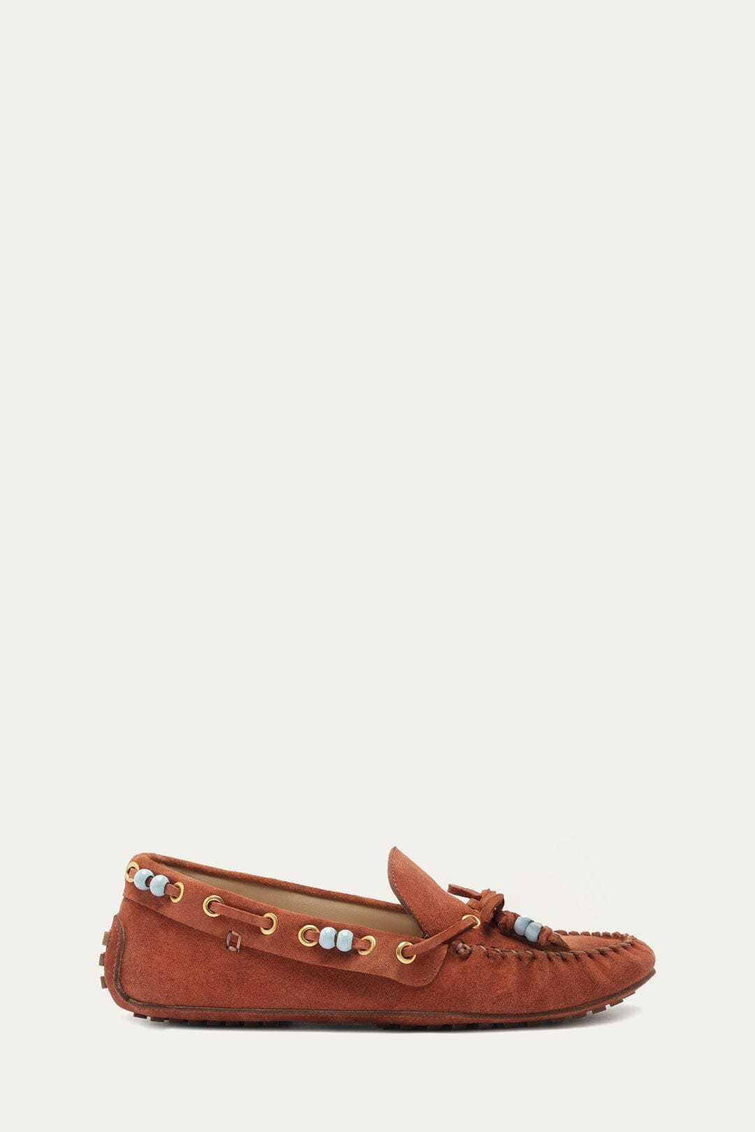 Brown Tassel Suede Moccasin, CUOIO / 10 | FarmRio (US)