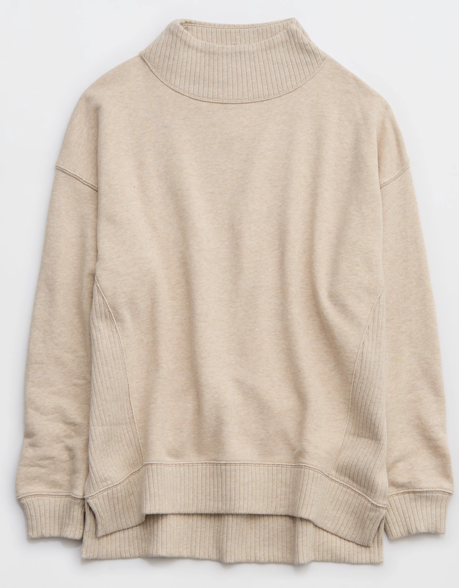Aerie Down-To-Earth Oversized Mockneck Sweatshirt | Aerie