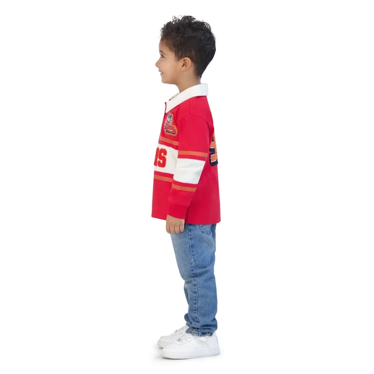 Cars Toddler Boy Long Sleeve Polo Shirt, Sizes 12 Months - 5T - Walmart.com | Walmart (US)
