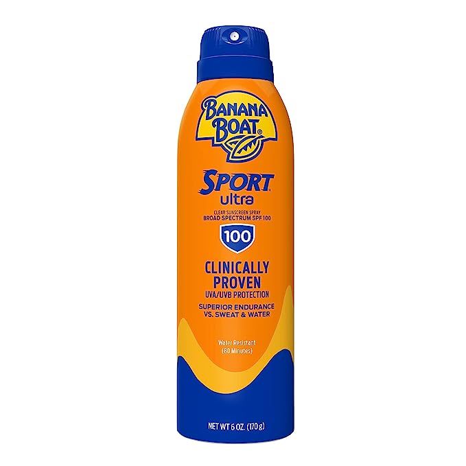 Banana Boat Sport Ultra, Broad Spectrum Sunscreen Spray, SPF 100, 6oz. | Amazon (US)