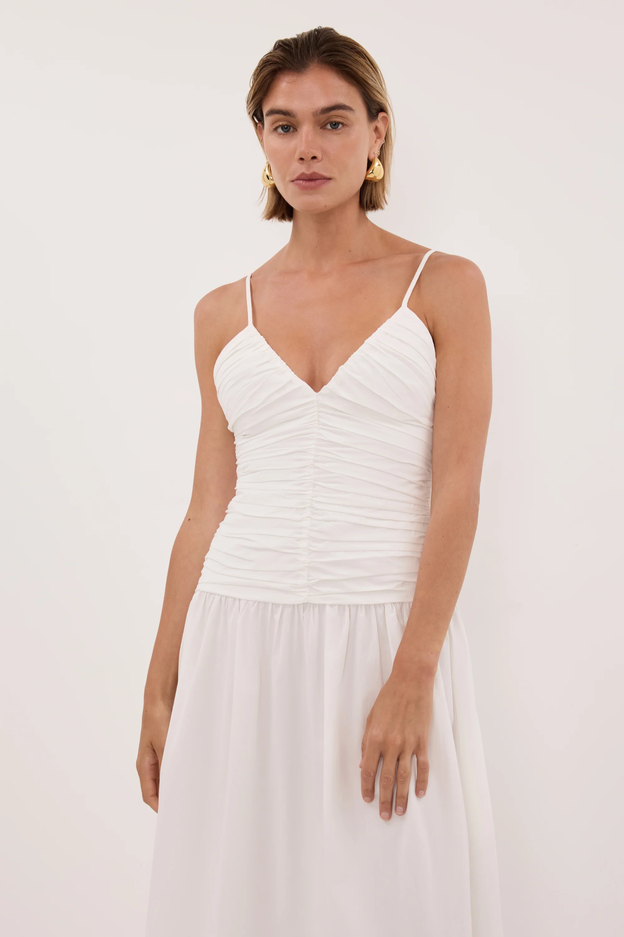 ALEXIA WHITE COTTON DRESS | DISSH