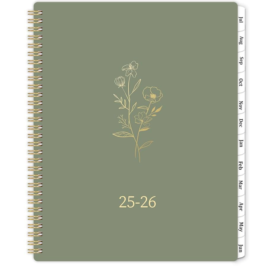 Planner 2025-2026, 2025-2026 Academic Planner Weekly and Monthly with Tabs, 9’’ × 11’’, ... | Amazon (US)