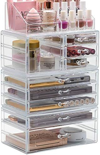Sorbus Cosmetic Makeup and Jewelry Storage Case Display Organizer - Spacious Design - Great for B... | Amazon (US)
