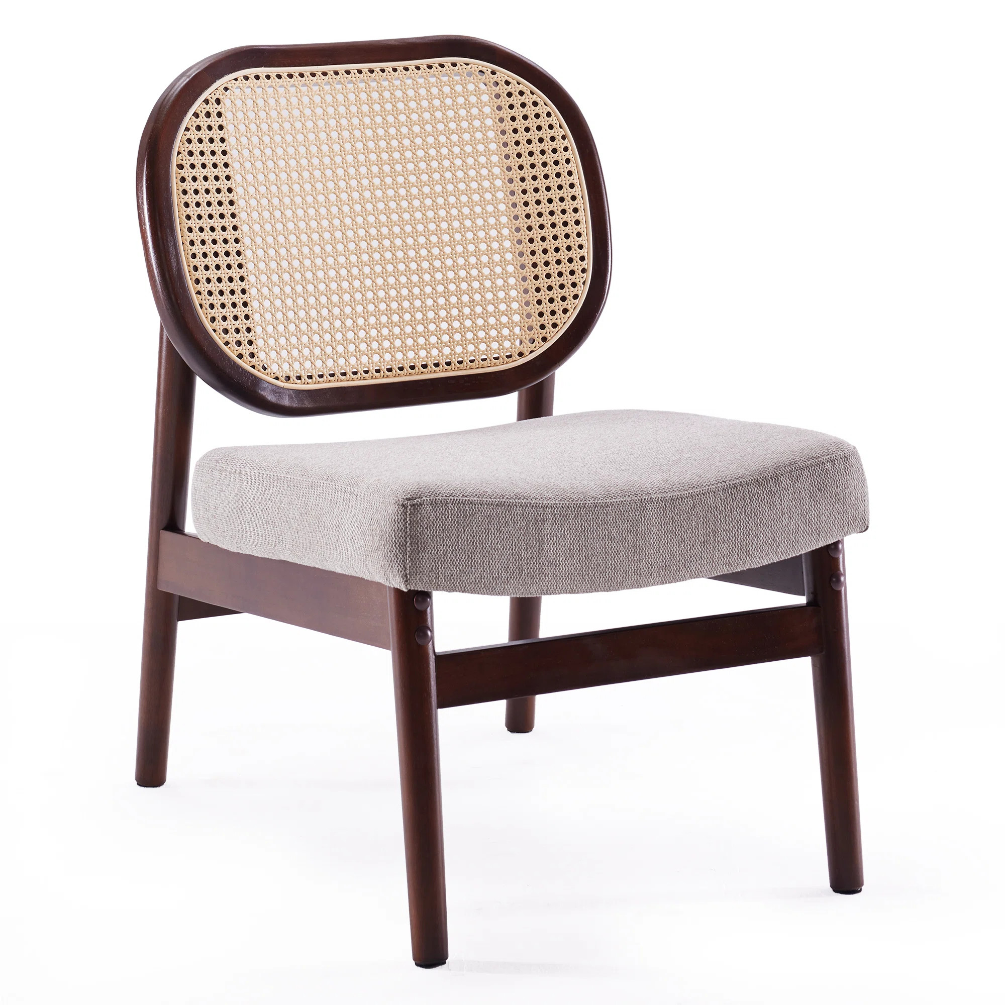 Rattan Backrest Upholstered Armchair | Wayfair North America