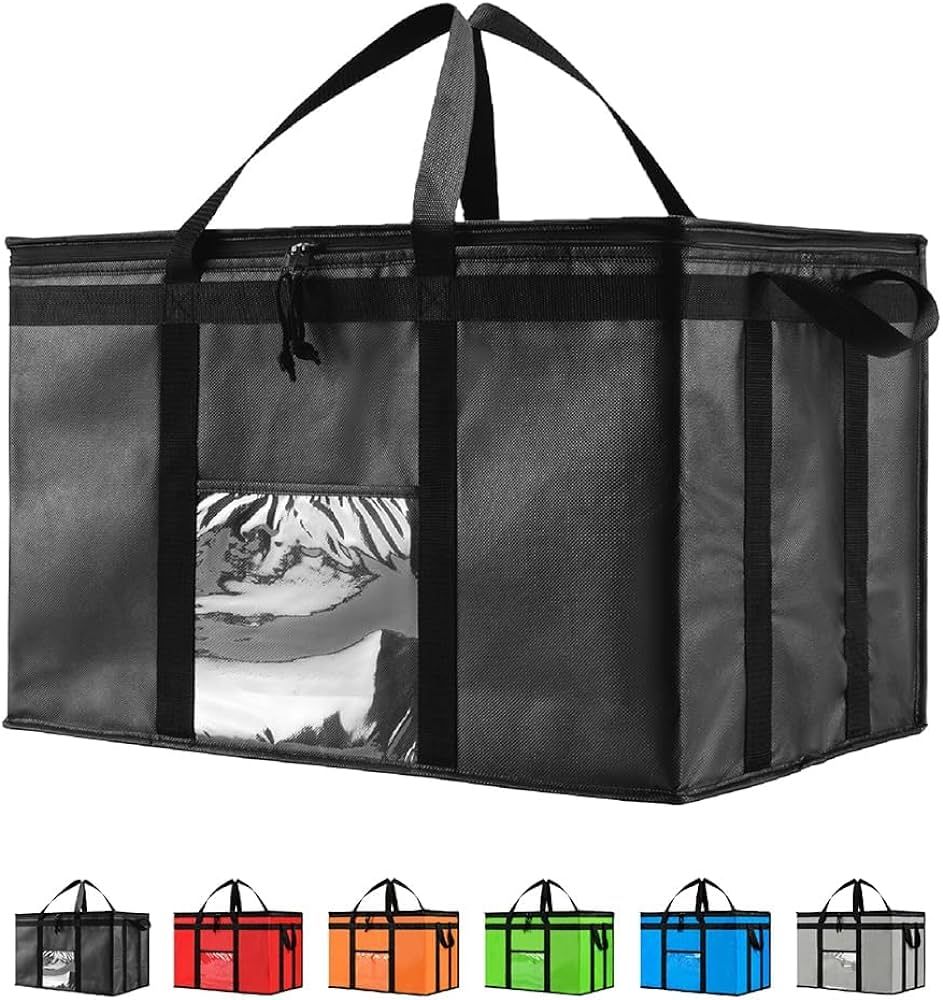 NZ Home 3XL Insulated Cooler Bag and Food Warmer for Food Delivery & Grocery Shopping with Zipper... | Amazon (US)