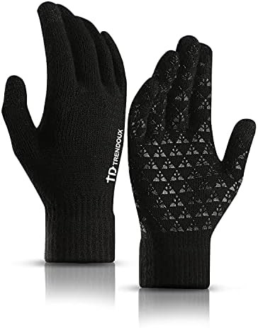 TRENDOUX Winter Gloves for Men Women - Upgraded Touch Screen Cold Weather Thermal Warm Knit Glove... | Amazon (US)
